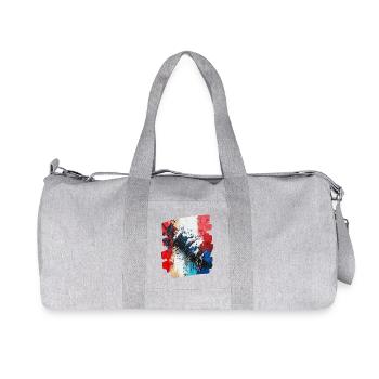 France Drapeau Français - Sac de sport en toile recyclée Stanley/Stella - gris chiné - Devant