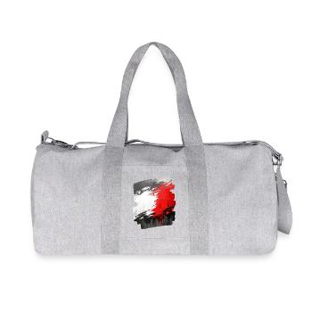 Drapeau polonais Pologne Polska - Sac de sport en toile recyclée Stanley/Stella - gris chiné - Devant