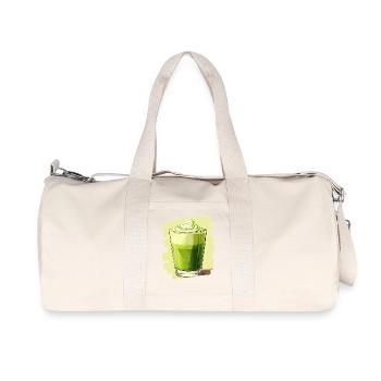Matcha Latte Liebhaber Grüntee - Recycelte Canvas-Sporttasche von Stanley/Stella - Naturweiß - Vorne