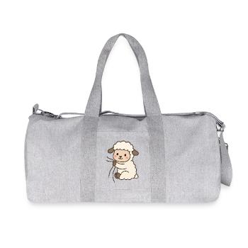 Dear little sheep - Recycled Canvas Sports Bag by Stanley/Stella - heather grey - Front