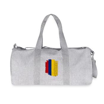 Drapeau vertical de la Colombie, j’aime la Colombie - Sac de sport en toile recyclée Stanley/Stella - gris chiné - Devant