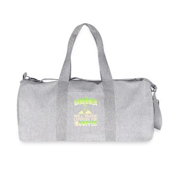 jardinier commerce de café drôle amateur de plantes blague - Sac de sport en toile recyclée Stanley/Stella - gris chiné - Devant