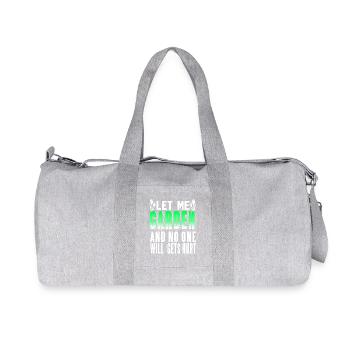 Let Me Garden and No One Gets Hurt Humour - Sac de sport en toile recyclée Stanley/Stella - gris chiné - Devant