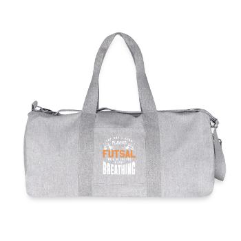 Le jour où j’arrête de jouer au futsal, j’arrête de respirer - Sac de sport en toile recyclée Stanley/Stella - gris chiné - Devant