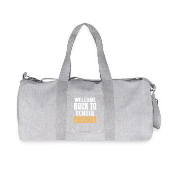 Welcome Back To School Freshmen Class Humor - Recycled Canvas Sports Bag by Stanley/Stella - heather grey - Front
