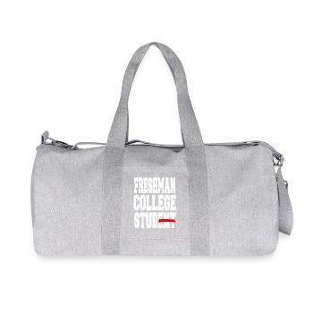 Freshman First Year College Life Starter - Recycelte Canvas-Sporttasche von Stanley/Stella - Grau meliert - Vorne