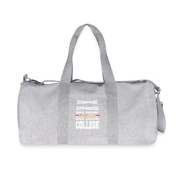 Funny High School Freshman Milestone Vibe - Recycled Canvas Sports Bag by Stanley/Stella - heather grey - Front
