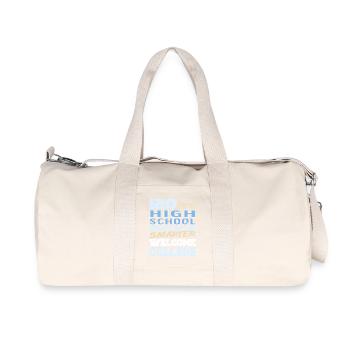 Funny College Transition Vibe Smarter Journey - Recycelte Canvas-Sporttasche von Stanley/Stella - Naturweiß - Vorne