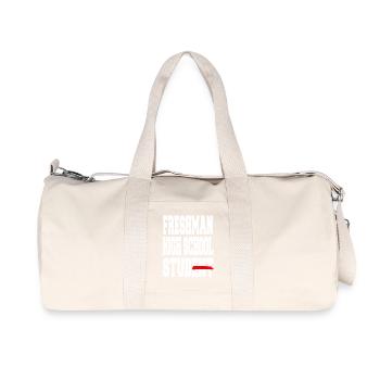 Freshman High School Student Bold Pride - Recycled Canvas Sports Bag by Stanley/Stella - natural - Front