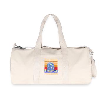 High School Freshman Backpack Cartoon - Recycled Canvas Sports Bag by Stanley/Stella - natural - Front