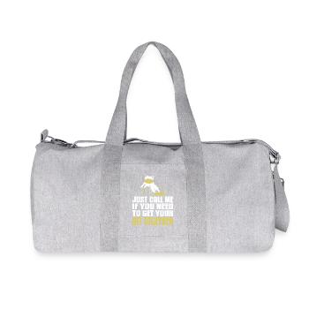 chien drôle s’asseoir ensemble vibe propriétaire d’animal ludique - Sac de sport en toile recyclée Stanley/Stella - gris chiné - Devant