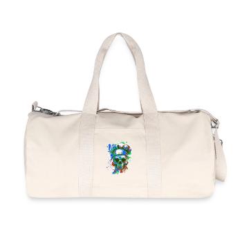 Chefkoch Koch Skull - Recycelte Canvas-Sporttasche von Stanley/Stella - Naturweiß - Vorne