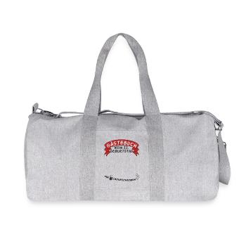 Guestbook My 22nd Birthday Gift Idea - Recycled Canvas Sports Bag by Stanley/Stella - heather grey - Front