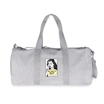 I Want to Call Him Daddy – Crying Woman Pop Art De - Recycelte Canvas-Sporttasche von Stanley/Stella - Grau meliert - Vorne
