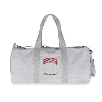 Guestbook My 23rd Birthday Gift Idea - Recycled Canvas Sports Bag by Stanley/Stella - heather grey - Front
