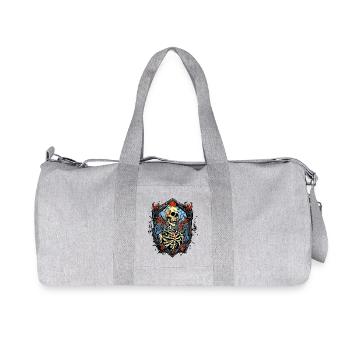 Skeleton1 small - Recycelte Canvas-Sporttasche von Stanley/Stella - Grau meliert - Vorne