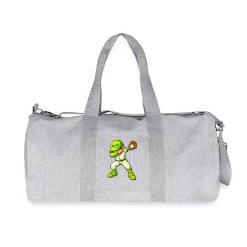 Baseball Baseball-Spieler - Recycelte Canvas-Sporttasche von Stanley/Stella - Grau meliert - Vorne