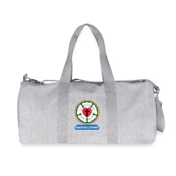 Lutherrose Martin Luther Symbol Wappen - Recycelte Canvas-Sporttasche von Stanley/Stella - Grau meliert - Vorne