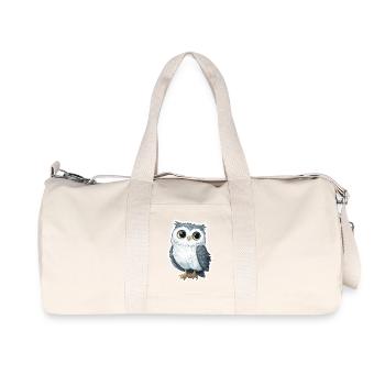 Eule - Recycelte Canvas-Sporttasche von Stanley/Stella - Naturweiß - Vorne