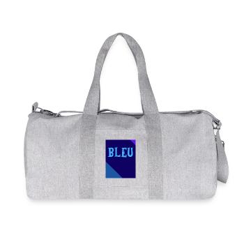 BLEU Tableau Rectangle Triangles - Sac de sport en toile recyclée Stanley/Stella - gris chiné - Devant
