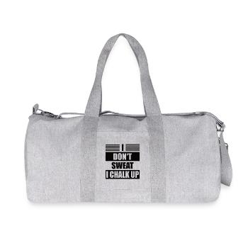 Ich Schwitze Nicht, Ich Kreide Boulder - Recycelte Canvas-Sporttasche von Stanley/Stella - Grau meliert - Vorne