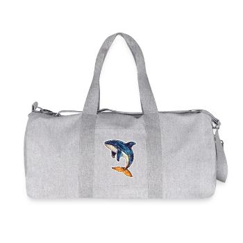 Wal - Recycelte Canvas-Sporttasche von Stanley/Stella - Grau meliert - Vorne