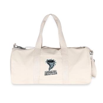 Alerte tornade : préparez-vous à des vents violents - Sac de sport en toile recyclée Stanley/Stella - blanc naturel - Devant