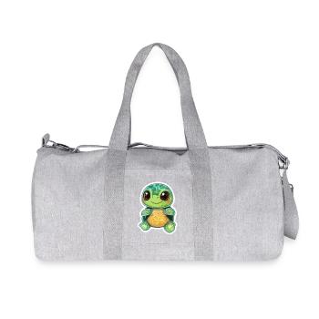 Schildkröte - Recycelte Canvas-Sporttasche von Stanley/Stella - Grau meliert - Vorne