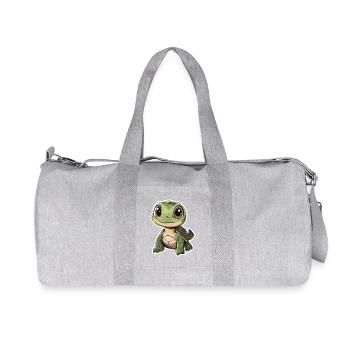 Turtle - Recycled Canvas Sports Bag by Stanley/Stella - heather grey - Front