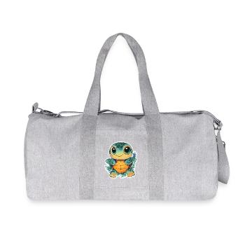 Schildkröte - Recycelte Canvas-Sporttasche von Stanley/Stella - Grau meliert - Vorne