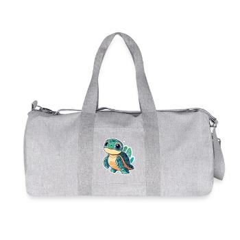 Turtle - Recycled Canvas Sports Bag by Stanley/Stella - heather grey - Front