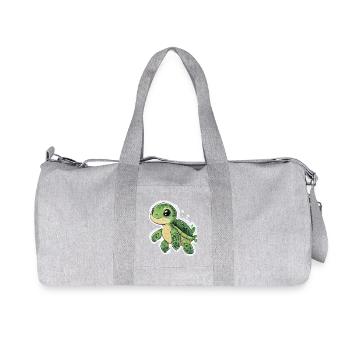 Turtle - Recycled Canvas Sports Bag by Stanley/Stella - heather grey - Front