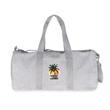 Palmier - Sac de sport en toile recyclée Stanley/Stella - gris chiné - Devant