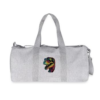 T-Rex Tyrannosaurus Rex Dino Papa Dinosaure - Sac de sport en toile recyclée Stanley/Stella - gris chiné - Devant