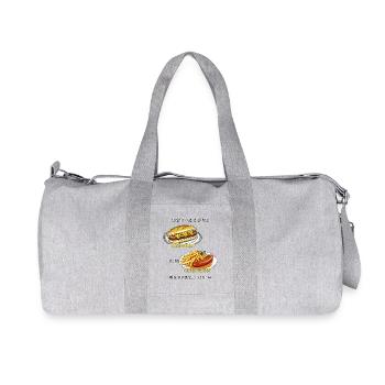 I'M EATING TODAY - Recycled Canvas Sports Bag by Stanley/Stella - heather grey - Front