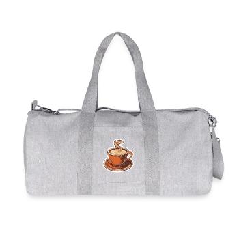 Kaffee - Recycelte Canvas-Sporttasche von Stanley/Stella - Grau meliert - Vorne