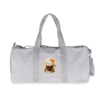 Kaffee - Recycelte Canvas-Sporttasche von Stanley/Stella - Grau meliert - Vorne