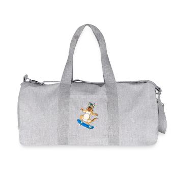 Skateboard Berger Allemand - Sac de sport en toile recyclée Stanley/Stella - gris chiné - Devant