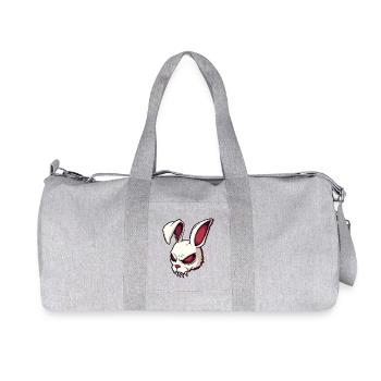 Illustration de crâne de lapin maléfique - Sac de sport en toile recyclée Stanley/Stella - gris chiné - Devant
