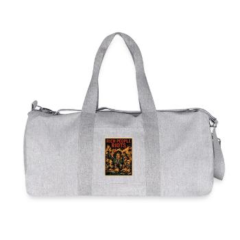 Celebrating the Rich – Riot Poster - Recycled Canvas Sports Bag by Stanley/Stella - heather grey - Front