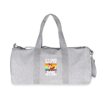 It's Hard To Be A Normal I'm A Furry - Recycled Canvas Sports Bag by Stanley/Stella - heather grey - Front