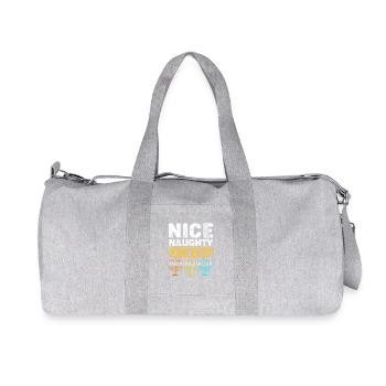 Chanukkah Hanukkah Hanukah - Recycled Canvas Sports Bag by Stanley/Stella - heather grey - Front