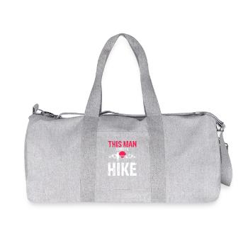Cet homme randonnées Sentiers Nature Exploration de la montagne - Sac de sport en toile recyclée Stanley/Stella - gris chiné - Devant