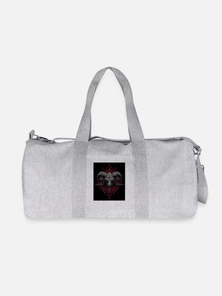 Dark Ramen Skull - Recycled Canvas Sports Bag by Stanley/Stella - heather grey