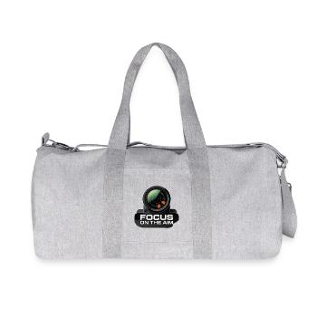 Focus On The Aim Lens Graphic - Recycled Canvas Sports Bag by Stanley/Stella - heather grey - Front