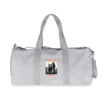 Raton laveur d’Halloween - Sac de sport en toile recyclée Stanley/Stella - gris chiné - Devant