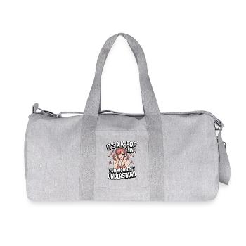 K-Pop Chose Drôle Corée Musique Anime - Sac de sport en toile recyclée Stanley/Stella - gris chiné - Devant