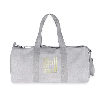 Manger dormir Ski Répéter - Sac de sport en toile recyclée Stanley/Stella - gris chiné - Devant