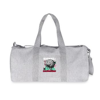 Doom Scrolling, Digital detox, Social media - Recycled Canvas Sports Bag by Stanley/Stella - heather grey - Front
