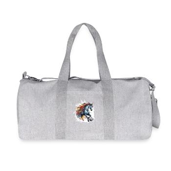 Unicorn Football Team - Recycled Canvas Sports Bag by Stanley/Stella - heather grey - Front